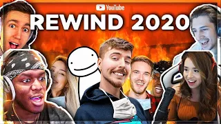 YouTubers React To MrBeast Youtube Rewind 2020 (Ksi, Miniminter, Pokimane, xQc)