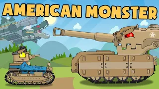 Prototype of American Monster - Cartoons about tanks