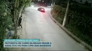 Motorista de carro blindado reage a assalto e vai pra cima de bandidos #Blindagem #carroblindado