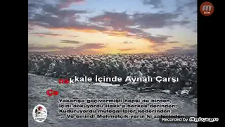 Çanakkale türküsü sözleri