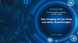 Corona-Talk: Prof. Hornegger im Gespräch mit Prof. Krüger [FAU Science]