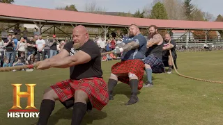 STRONGMEN VS. SCOTSMEN IN EPIC TUG-OF-WAR | The Strongest Man in History (Season 1) | History