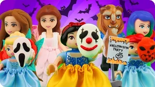 ♥ LEGO Disney Princess HALLOWEEN PARTY Compilation (Ariel, Belle, Rapunzel, Frozen Elsa...)