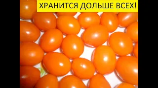 ЛУЧШИЕ ТОМАТЫ ДЛЯ ЗИМНЕГО ХРАНЕНИЯ! ТОМАТ "ОРАНЖЕВЫЕ СЛИВКИ" ЛЕЖИТ ДО НОВОГО ГОДА! Ольга Чернова.