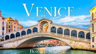 Venice 4K Amazing Aerial Film - Relaxing Piano Music - Scenic Relaxation