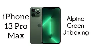 Apple iPhone 13 Pro Max Alpine Green Unboxing