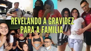 REVELANDO A GRAVIDEZ PARA A FAMÍLIA TODA!