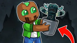 MINECRAFT pero ATRAPAMOS MOBS CON CUBOS DE AGUA!