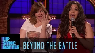 'America Ferrera & Amber Tamblyn' Beyond the Battle | Lip Sync Battle
