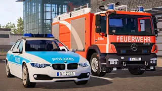 Emergency Call 112 - German Police, Tanker Truck Responders on Duty! 4K