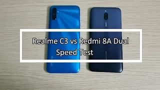 Realme C3 vs Redmi 8A Dual Speed Test