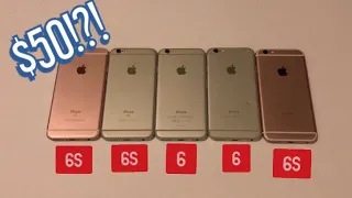 The Lot of 4 iPhone 6/6S from eBay! $50 Worth it??