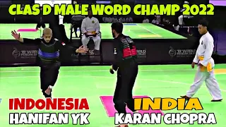 Indonesia (HANIFAN YK) vs India (Karan Chopra) | Kelas D Putra Kejuaraan Dunia 2022 Malaysia