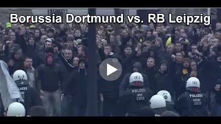 Gewalttäter Sport - 0231 Riot Hooligans beim Spiel BVB Borussia Dortmund vs. RB Leipzig