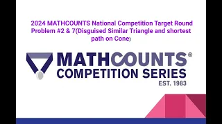 2024 MATHCOUNTS National Target Competition: Disguised Similar Triangle & Shortest Path on a Cone