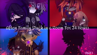 Afton Family Stuck In a Room For 24 Hours||Part 1||Present Afton Family||Michael Afton||Gachaclub