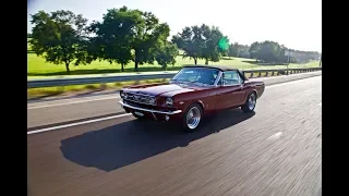 Production Car Review - Vintage Burgundy Metallic 1966 Revology Mustang GT Convertible