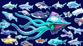 Hungry Shark Evolution - All 23 Sharks Unlocked (Kraken)