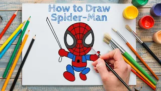 How To Draw Iron Spider | Spider-Man Draw & Color Tutorial