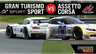 Gran Turismo Sport vs Assetto Corsa | Comparison | Head to Head | Gameplay|  Replay HD 1080P