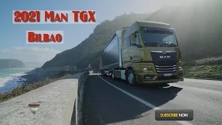 2021 Man TGX 18.510 Truck Exterior Interior  Driving in Bilbao Spain