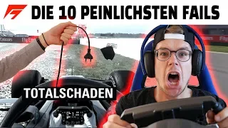 DIE 10 PEINLICHSTEN ONLINE FAILS UND DNFs IN FORMEL 1 GAMES