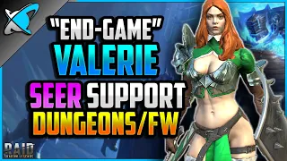 "END-GAME" Valerie Build, Guide & Masteries | Dungeons & FW Support Champ !! | RAID: Shadow Legends