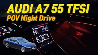 AUDI A7 55 TFSI POV Night Drive (아우디 A7 55 TFSI 1인칭 야간 주행)