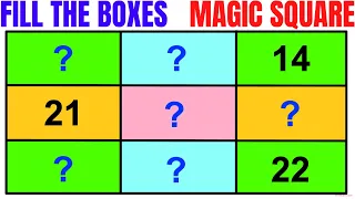 GENIUS way to solve this Puzzle | Complete the Magic Square | Math Olympiad Training