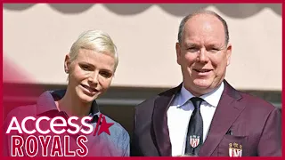 Princess Charlene & Prince Albert Makes Rare Public Appearance At Rugby Tournament