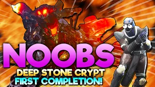 FUNNIEST NOOBS FIRST TIME GOING THROUGH THE DEEP STONE CRYPT RAID! 😂