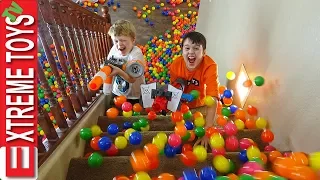 Sneak Attack Squad Training Part 3! Nerf Battle with Ethan's Mystery Box.