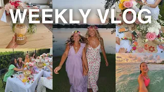 weekly vlog: garden party, beach sunset, a few days with me