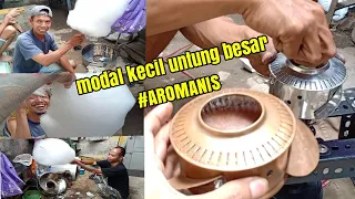 proses membuat kepala tungku aromanis & totorial membuat aromanis || tegal scoot tutorial