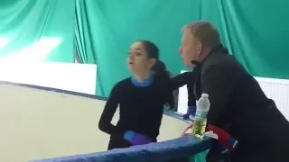 Evgenia Medvedeva - SP practice, World Juniors 2014