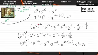 1 liceum - pierwiastki i potęgi