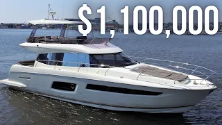 Touring a $1,100,000 Yacht | Prestige 550 Flybridge Yacht Walkthrough