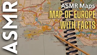 Map of Europe with facts [ASMR]