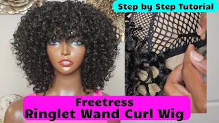 How to Make a Crochet Wig | Freetress Ringlet Wand Curl | Easy Step by Step