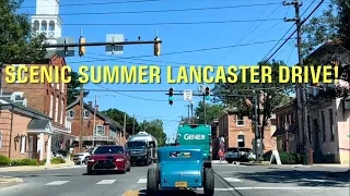 Lancaster County Scenic Drive! Strasburg-Lancaster-Ronks-Intercourse-East Earl-to Morgantown PA! 4K!