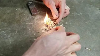 How to Start a Fire w/ Magnesium Fire Starter