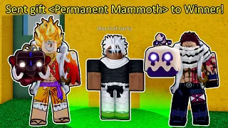 Highest Fruit You Spin Gets PERMANENT MAMMOTH.. (Blox Fruits)