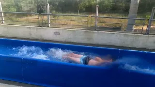 EXTREME Trapdoor Waterslide at Istralandia [Space Rocket]