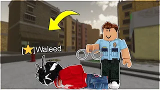 Arresting STAR Players in Roblox Da Hood