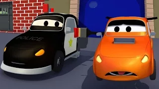 The Car Patrol and the Invisible Ink Painting : Police Car and fire Truck Cartoon for Kids