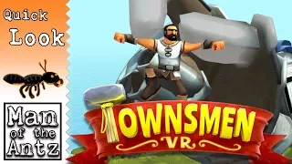 Building our medieval village in VR! | Townsmen VR on Oculus Rift - Quick Look