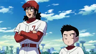 goku and Vegeta play baseball universe 6 vs universe 7 hit Assassinates Goku DBS English Dud