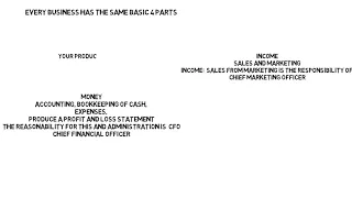 4 Point business triangle CEO CFO COO CMO