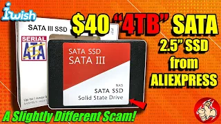 I bought a "4TB" SATA SSD from AliExpress for $40 - It's a slightly different scam!