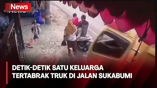 Detik-detik Satu Keluarga Tertabrak Truk di Sukabumi, Sang Ayah Tewas dan Dua Terluka